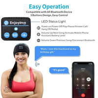 Casque Bluetooth pour le sommeil avec 35 heures d'autonomie musicale, bandeau sans fil pour le sport et la relaxation en extérieur