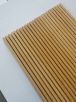 Panel dinding kayu bambu 3D, desain Modern untuk dalam dan luar ruangan untuk vila rumah perdagangan hiburan pelapis dekorasi dinding