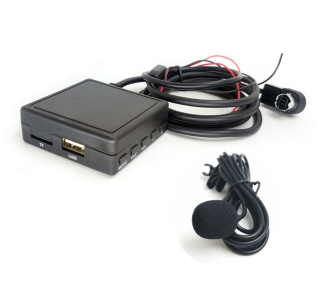 Car Blue-tooth 5.0 AUX USB Music Adapter Wireless Audio Cable Microphone Adapter for Alpine Ai-NET JVC KS-U58