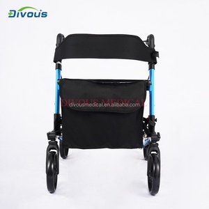 Medical Drive Aluminum Folding Style 4 Wheel <b>Walker</b> <b>Rollator</b> - Product Image 3
