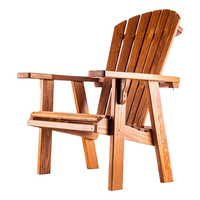 Chaise Adirondack de jardin en bois coloré au design unique, vente chaude 2022