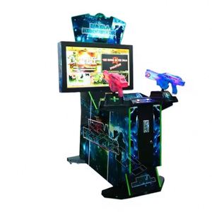 Children & Adults <b>Arcade</b> Shooting Machine Gun Coin-operated Gaming Machine with Metal Plastic Construction 2 Players Indoor Use - Product Image 1
