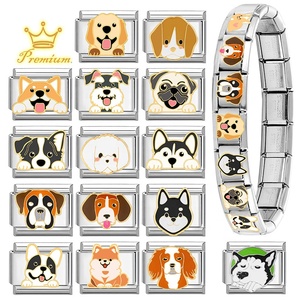 Cross-border Charms Creative Module DIY Jewelry Personalized Dog Animal Stainless Steel Handmade Craft Bracelet Accessories - Product Image 3