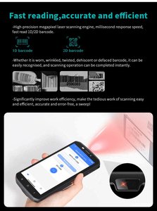 Kp58h Cầm Tay Dữ Liệu Collector 13MP Máy Ảnh NFC Android 14.0 5 Inch Cho Tổ Chức Sự Kiện Check-in Vé Rugged Kho Giải Pháp - Product Image 5