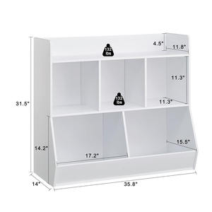 Organisateur de stockage de jouets en bois de haute qualité avec étagère belle étagère à jouets pour enfants armoire de <span class=keywords><strong>rangement</strong></span> en bois - Product Image 2