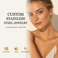 Colliers unisexes tendance en acier inoxydable plaqué or, résistants à l'eau, anti-décoloration, hypoallergéniques, OEM ODM, marque privée, vente en gros
