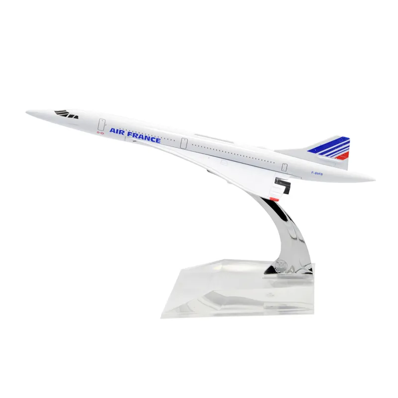 Avión de pasajeros de Metal, modelo de avión de pasajeros, modo de avión Civil, fundido a presión, Air Francia, 16cm, 1:400