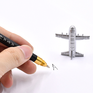 Nouveau design de stylo gel de recharge remplaçable en alliage de zinc modèle d'avion <span class=keywords><strong>Jedi</strong></span> Game Style 20cm - Product Image 4