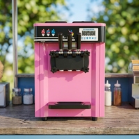 Machine à glace molle automatique commerciale, machine industrielle italienne pour la fabrication de glace molle