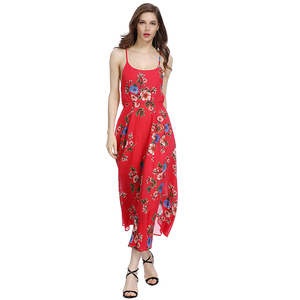 Verano nuevo resort cinturón sin respaldo chiffon vestido boho vestido <span class=keywords><strong>mia</strong></span>, Vestido de playa, - Product Image 4
