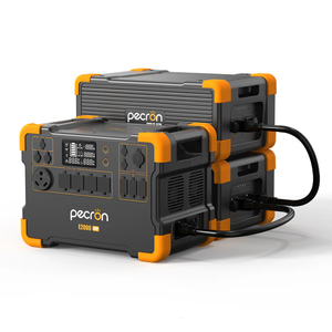 เครื่องกำเนิดไฟฟ้าพลังงานแสงอาทิตย์แบบพกพา Pecron E2000LFP 2000W พร้อมแบตเตอรี่ 2 ก้อน 8 กิโลวัตต์ชั่วโมง ระบบ MPPT ใช้ได้กับรถยนต์ 120V/230V สำหรับใช้ในบ้านและจัดเก็บพลังงาน - Product Image 1