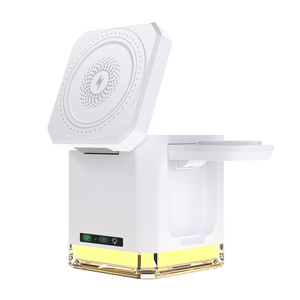 Estación de Carga Inalámbrica Plegable 4 en 1 con Luz Nocturna LED, Base de Carga Rápida de 15W para <span class=keywords><strong>iPhone</strong></span>, AirPods y <span class=keywords><strong>Apple</strong></span> <span class=keywords><strong>Watch</strong></span> - Product Image 4