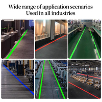 Lampe de projection linéaire laser verte 30 Watts, source de lumière LED, signalisation de sécurité pour entrepôt, éclairage d'identification au sol