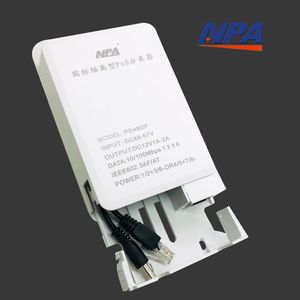 ตัวแยกสัญญาณ PoE แบบแยกส่วน NPA 48V เป็น 12V แบบกันฝน ติดผนัง สำหรับโมดูลจ่ายไฟกล้อง - Product Image 2