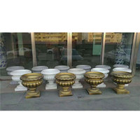 Moules à pots de fleurs en plastique PP préfabriqués de style européen, 60 cm de diamètre, robustes et durables, pour la fabrication de jardinières en béton.