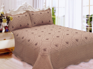 Smiling Home Embroidery 100% Polyester Filling with 2 Pillowcases Hot Sale <strong>Quilt</strong>/<strong>Bedspread</strong> - Product Image 3