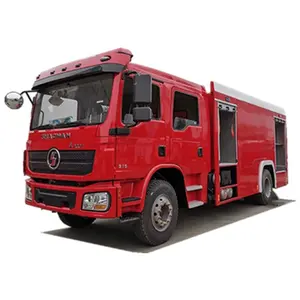 陕西德隆沙克曼F3000 6吨4x2泡沫水梯消防战士救援消防车