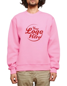 Wholesale Unisex Hoodies <b>Sweatshirt</b> Casual Pink <b>Long</b> Sleeves Crewneck Autumn ODM Supply Plain Blank <b>Sweatshirts</b> - Product Image 6