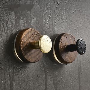 Durable Moveable Folding Solid Wood Aluminum Alloy <b>Suction</b> <b>Hook</b> Cabinet Entrance Hat Storage No Drilling Required Strong - Product Image 4