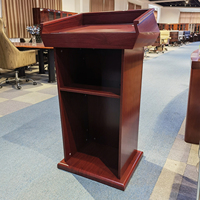 Podio de Madera de Alta Gama para Iglesia, Atril, Podio para Discursos, Soportes de Madera para Podio
