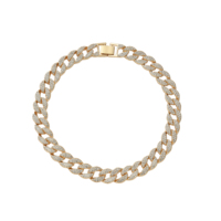 Collier ras du cou punk Miami Cuban, collier statement hip-hop, grosse chaîne torsadée avec strass, bijoux pour hommes