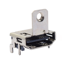 Pemasangan Soket Konektor Multimedia Definisi Tinggi 19 pin konektor betina soket Display Port.