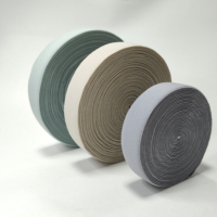 Harga Pabrik Ramah Kulit Nyaman Elastisitas Tinggi Webbing Nilon Kustom Multi Warna MOQ Rendah Ikat Pinggang Elastis untuk Hiasan Pakaian