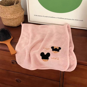 Serviette <span class=keywords><strong>de</strong></span> <span class=keywords><strong>Bain</strong></span> Carrée en Polaire Corail Douce, Absorbante et à Séchage Rapide, Motif <span class=keywords><strong>Mickey</strong></span> Mouse, pour Couple, Usage Domestique, Série Commerce Extérieur - Product Image 6