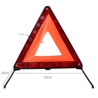 Kit d'avertissement triangulaire de sécurité en gros Panneau triangulaire d'avertissement pliable Kit d'urgence routière pour voiture avec triangle d'avertissement réfléchissant