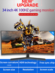 Moniteur de jeu de qualité 165hz 144hz Écran incurvé pour ordinateur Ips 19 23.8 27 32 34 pouces 1k Monitor - Product Image 3