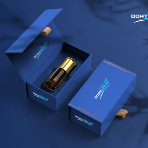 Custom Logo Colored Luxury Skincare Perfume Rigid Cardboard Packaging <b>Magnetic</b> Paper Hamper Gift <b>Box</b> - Product Image 3
