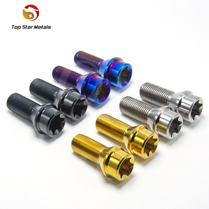 Titst Titan Giả Mạo Bánh Xe Bu Lông 28Mm Dài Bánh Xe Bu Lông Côn M14 M12 1.25/1.5 Pitch Gr.5 Titan Lug Bu Lông Với Torx Key - Product Image 6