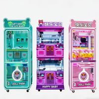 Machine à griffes Happy House pour la vente en gros, avec grue à jouets et boîte à prix, pour peluches (y compris ours panda), prix de machines à griffes et machines à poupées