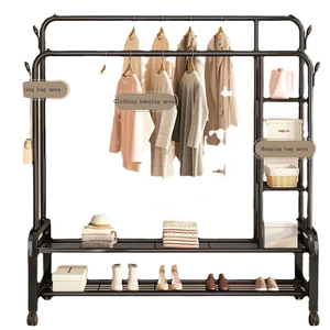 <span class=keywords><strong>Porte</strong></span>-<span class=keywords><strong>manteau</strong></span> métallique autoportant extensible sur roulettes, design industriel, pour la maison, l'<span class=keywords><strong>entrée</strong></span> des enfants, la chambre, le salon - Product Image 2