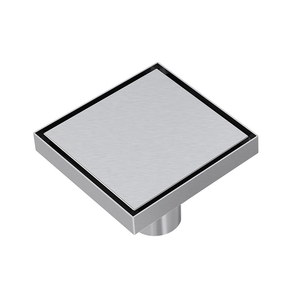 Drain de sol carré en acier inoxydable 304 personnalisable avec insert de carrelage pour salle de bain d'hôtel - Product Image 3