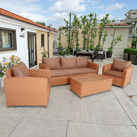 Brighton Hotel Terrace Möbel Set Sofa Set Kunststoff Günstige Freizeit Garten Wicker Outdoor UV und wasserdicht