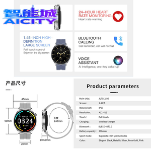 Reloj Inteligente SMA Smart Care R16 de Lujo <span class=keywords><strong>2023</strong></span>, Reloj Inteligente de Alta Calidad para el Cuidado de la Salud para Mujer, Oro Rosa - Product Image 4