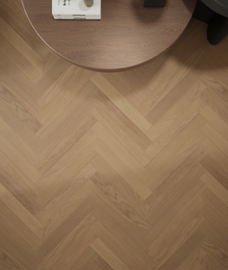 [ Nome: Champagne ] Parquet in Rovere Bianco a Spina di Pesce a 3 Strati in Legno Ingegnerizzato - Product Image 2