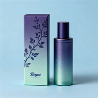 Boîte en papier cosmétique personnalisée gaufrée, pelliculage brillant, papier argenté, matériau nacré pour emballage de parfums et de soins de la peau (recyclé)