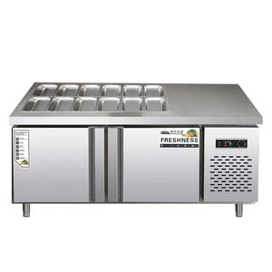 <span class=keywords><strong>Congelatore</strong></span> Commerciale Sottobanco Piccolo 48 con Piano Superiore Esteso, Base Refrigerante, Controllo Digitale a Doppia Temperatura, <span class=keywords><strong>2</strong></span> <span class=keywords><strong>Cassetti</strong></span> - Product Image 1