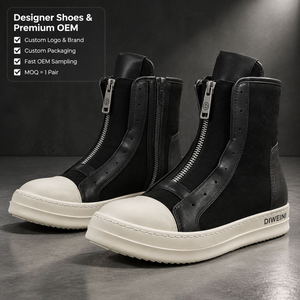Zapatillas de Lujo de Diseñador para Hombre y Mujer, de Alta Calidad, Negras, con Plataforma Alta y Estilo Chunky, Nuevas - Product Image 1