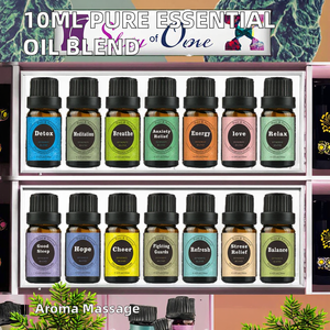Aromathérapie biologique 10 ml Huile essentielle pure infusée à la rose, à la lavande, au romarin et à l'eucalyptus - Product Image 3