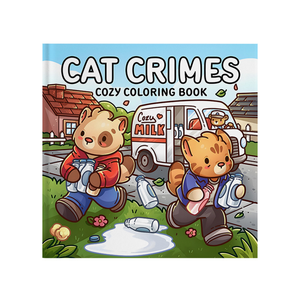 Libro para Colorear Cat Crimes, 24 Diseños Divertidos, Regalo Creativo y Relajante para Adultos y Adolescentes, Actividad de Coloreo con Animales - Product Image 5