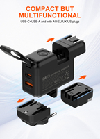 LDNIO Q2618 Adaptador de Viaje GaN de 65W al por Mayor, Cargador de Teléfono USB-C PD PPS USB-A QC con 4 Enchufes Intercambiables AU EU UK US