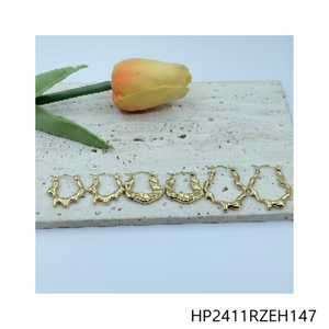 Orecchini pendenti alla moda placcati in oro 3 paia Per pacchetto di valore Per carta Per uso quotidiano o Party - Product Image 1