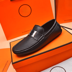 Zapatos Oxford de moda retro con entresuela, parte superior de cuero de vaca de grano completo, suela de caucho/látex y forro de tela, para todas las estaciones, con suela de caucho espumado. - Product Image 6