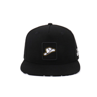 Casquette Snapback à 5 Panneaux en Jersey Haute Performance avec Logo Personnalisé, Tissu Épais, Visière Plate, Patch Brodé Personnalisé et Impression en Soie