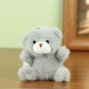 HECION Trendy Schattige Teddybeer Pluche Sleutelhanger Hangertje Creatief Tekentafel Ontwerp voor Tassen en Rugzakken - Product Image 5