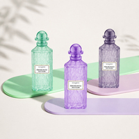 Flacon de parfum en verre de luxe personnalisé 50ml 100ml, flacon de parfum vide avec bouchon doré, coffret cadeau de parfum haut de gamme pour les marques de parfum