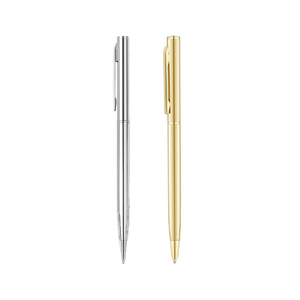 Khuyến Mại Văn Phòng Phẩm Cho Khách Sạn Văn Phòng Kinh Doanh Logo In Ấn Mỏng Vàng Kim Loại Bóng Bút - Product Image 1